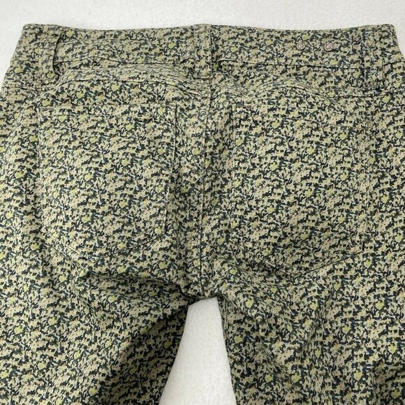 Cabi Skinny Jeans Pants Women Size 2 Green Pattern Modern Camouflage Camo Casual - Picture 8 of 10